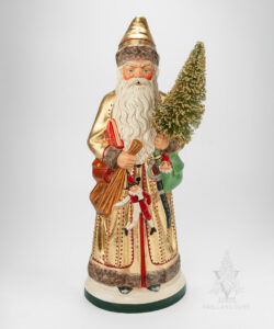 Statement Gold Santa with Marionette