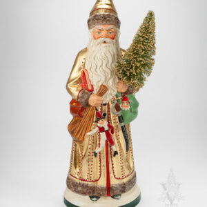 Statement Gold Santa with Marionette
