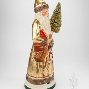 Statement Gold Santa with Marionette