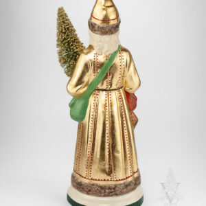 Statement Gold Santa with Marionette