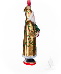 Traditional Gold Santa Holding Pineapple