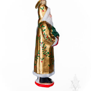 Traditional Gold Santa Holding Pineapple