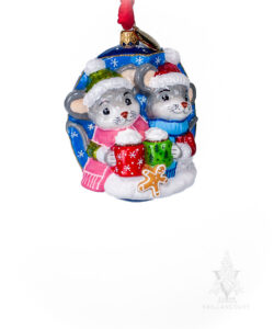 Jingle Balls™ Christmas Mice Sharing Hot Chocolate