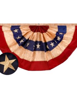 Fan Flag USA Tea-Stained Bunting