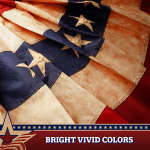 Fan Flag USA Tea-Stained Bunting