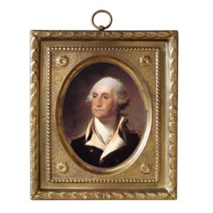 George Washington Vintage Print in Brass Frame