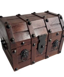Authentic Wooden Distressed Pirate Loot Chest
