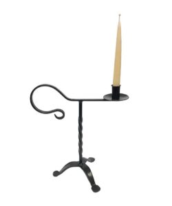 Twisted Wrought Iron Candle Holder
