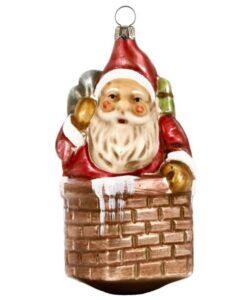 Nicholas With Sack in the Chimney