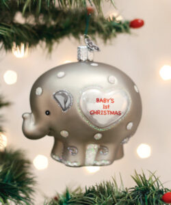 Baby'S 1St Chrsitmas - Elephant