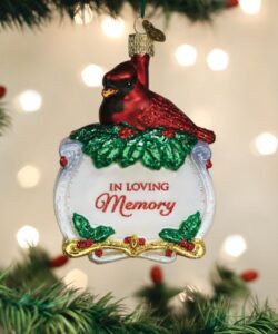 Memorial Cardinal Ornament