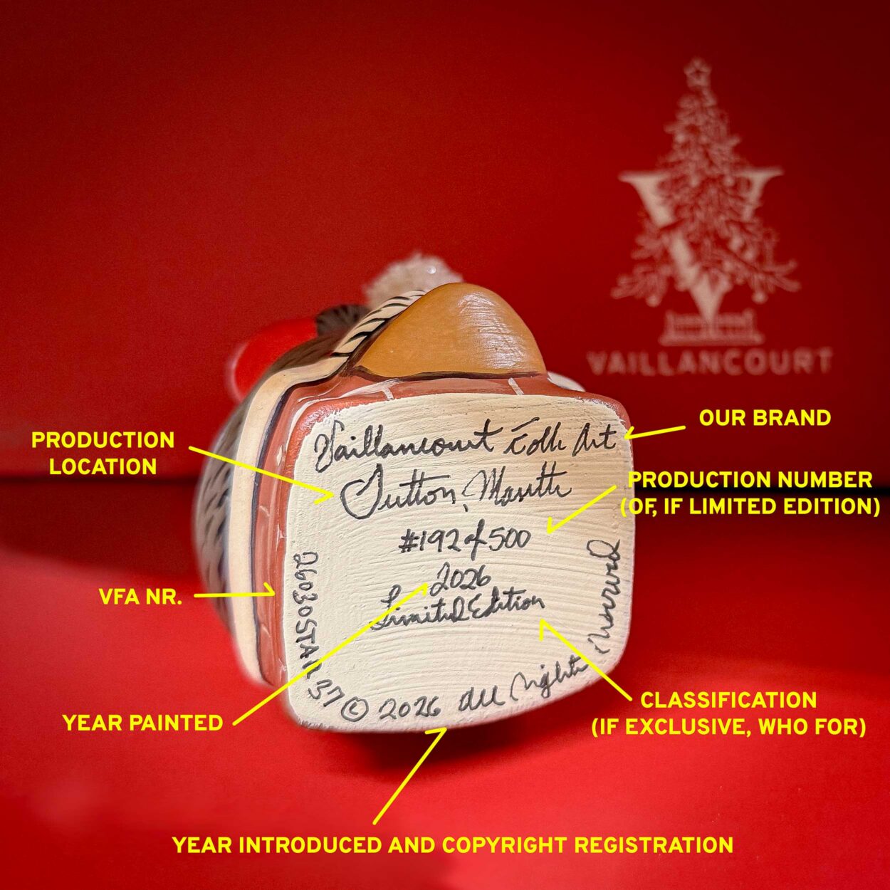 How to identify our pieces based on the bottom signatures.