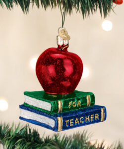Teacher'S Apple Ornament