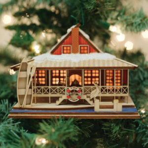 Lake House Gingerbread Ornament