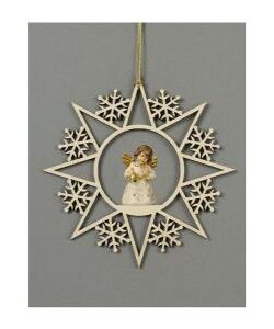 Star with snowflakes-Bell angel with bell