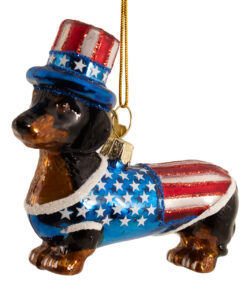 250Th Anniversary Dachund Ornament