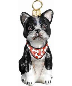 Boston Terrier With Bandana