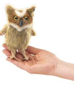 Great Horned Owl Mini Finger Puppet