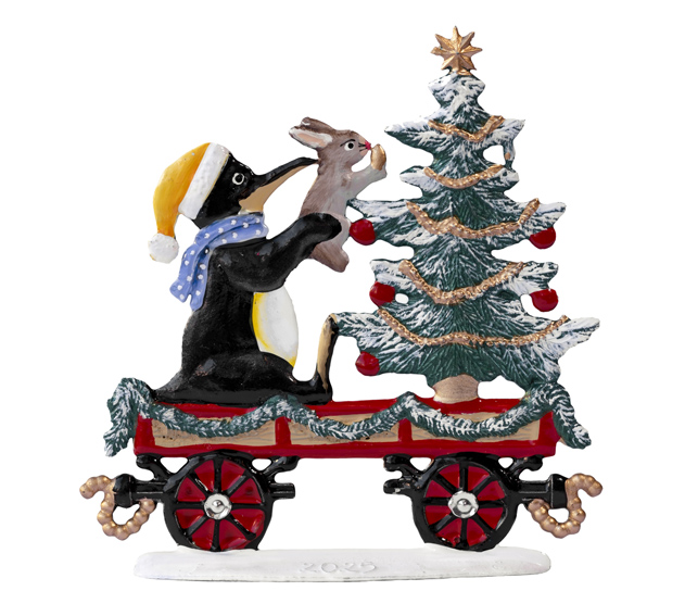 Train Car With Penguin