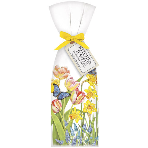 Spring Bulb Garden Towel