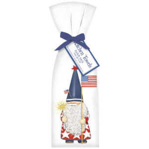 Patriotic Gnome Bagged Towel