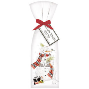 Snowball Snowman Bagged Towel